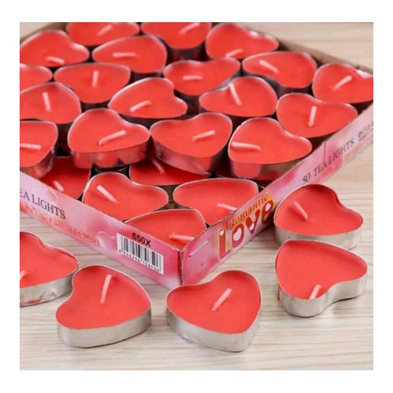 Velas de corazón 