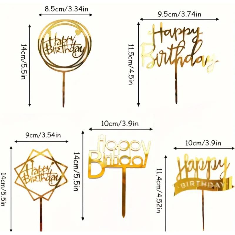 Happy Brithday Acrilico
