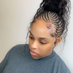 Small ponytail braids 