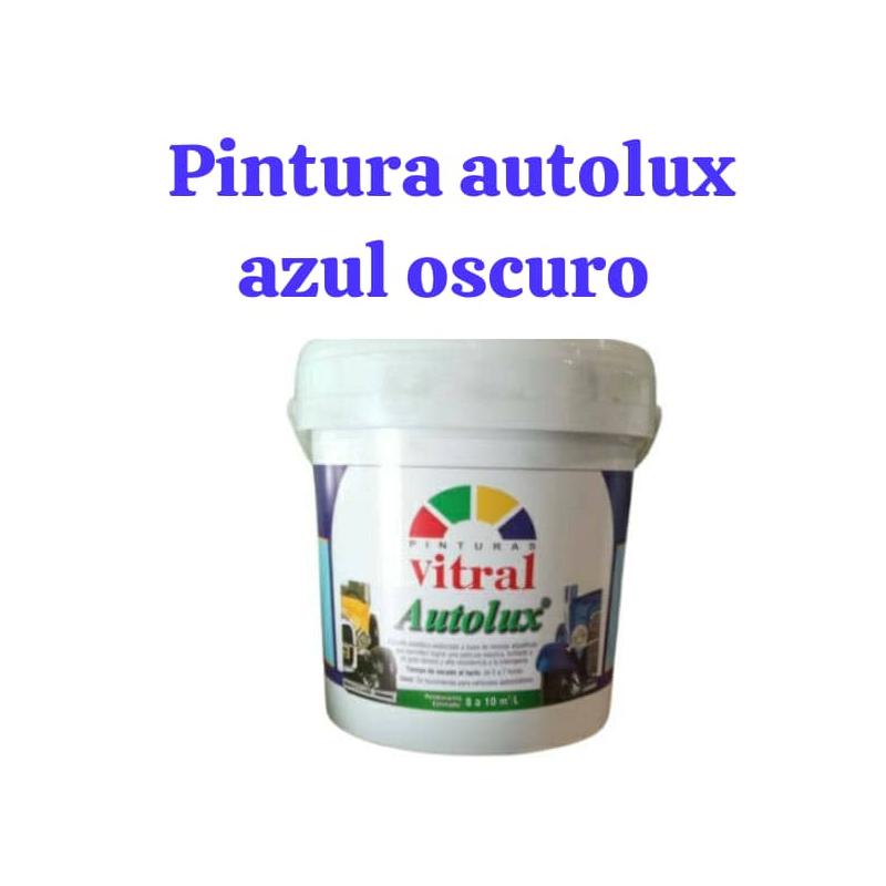 Pintura autolux azul oscuro de 4 litros tros
