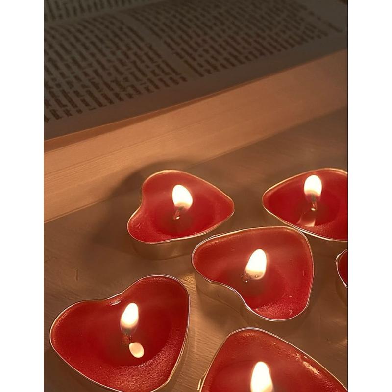Velas de corazón 