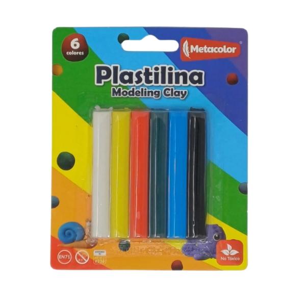 Plastilina de 6 colores 