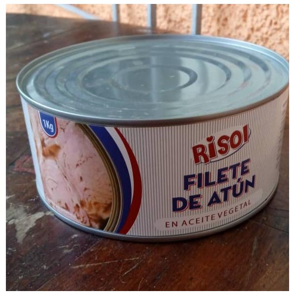 Lata de filete de atún en aceite vegetal (1kg)