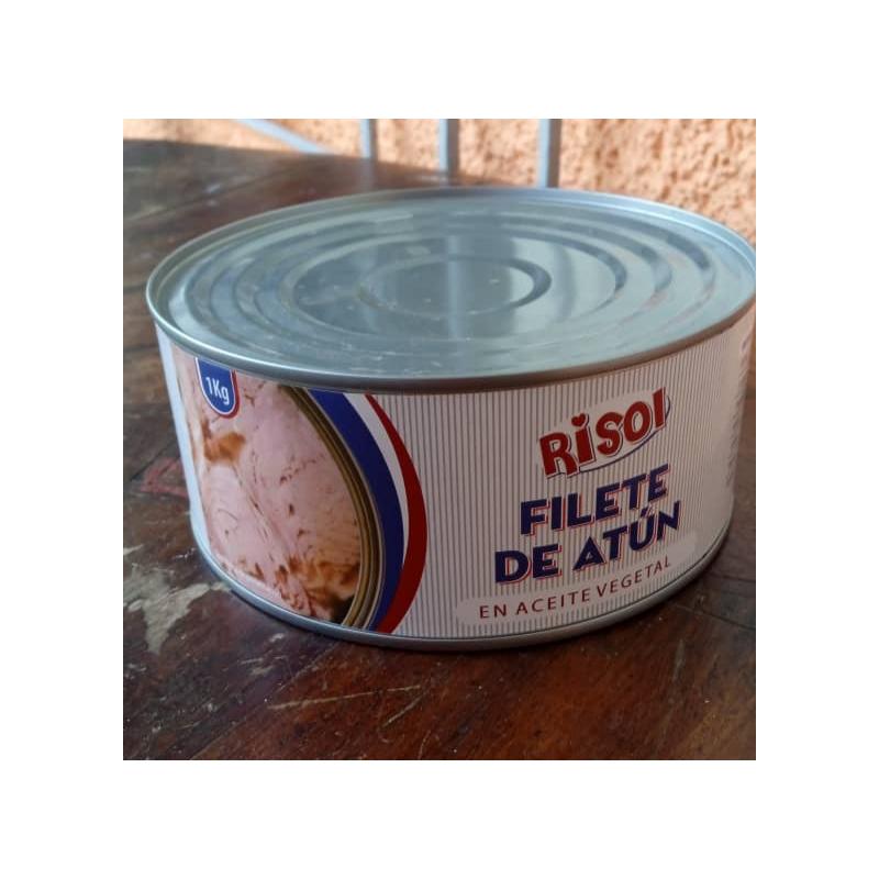 Lata de filete de atún en aceite vegetal (1kg)