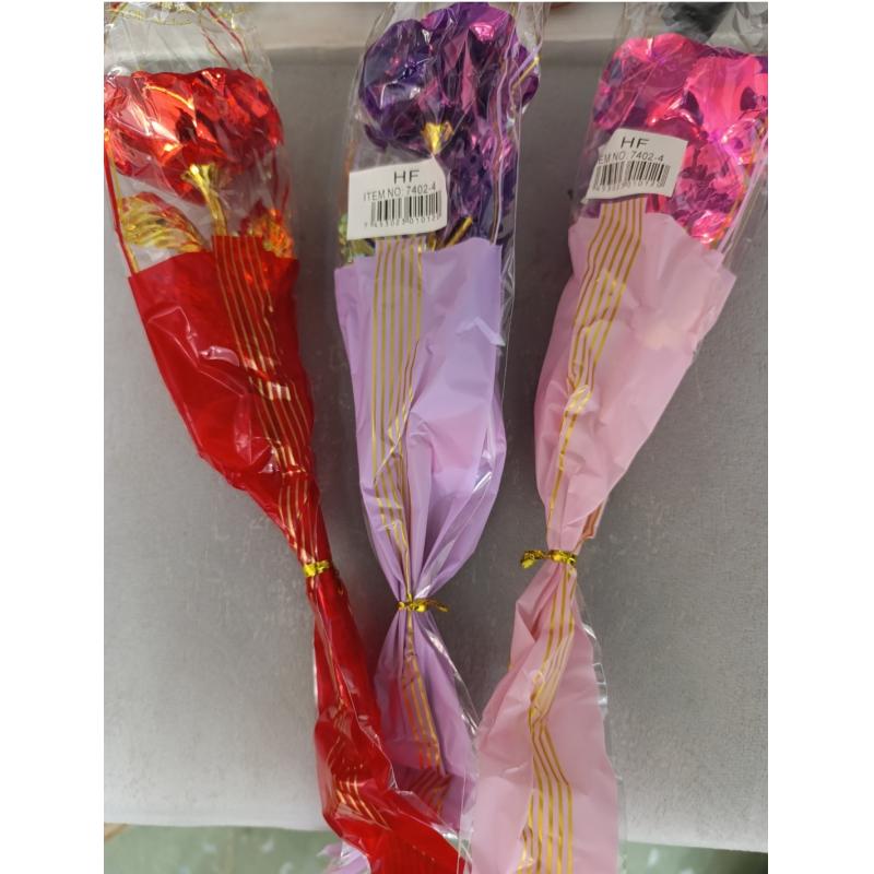 Flor artificial con luces
