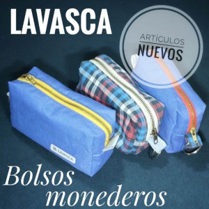 Bolso monedero de tela