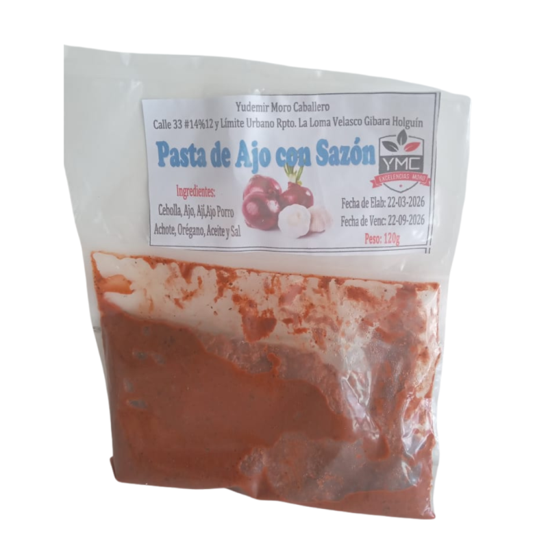 Pasta de Ajo con Sazon 120 gr