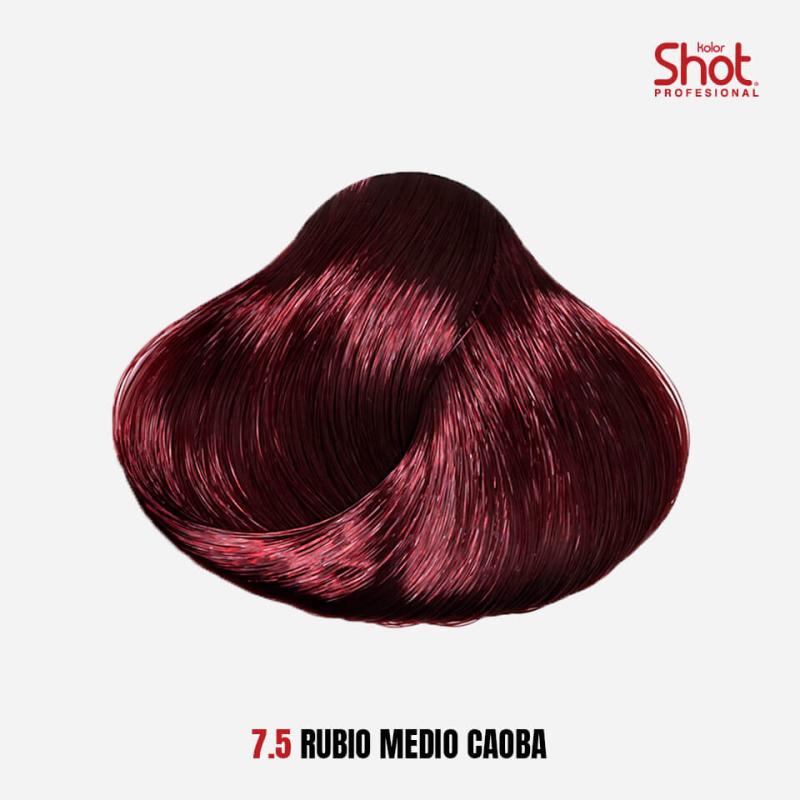 7.5 Rubio medio caoba