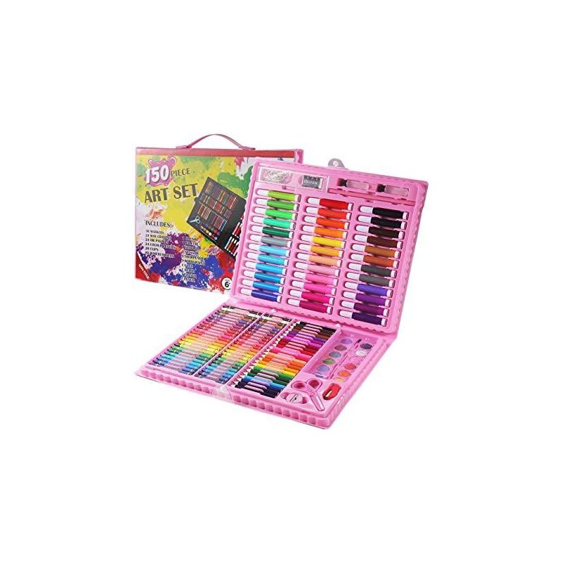 Kit de Dibujo Rosa 150 Piezas