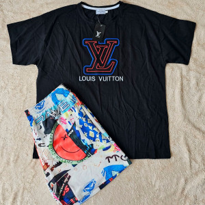Conjunto Louis Vuitton Pulóver Negro