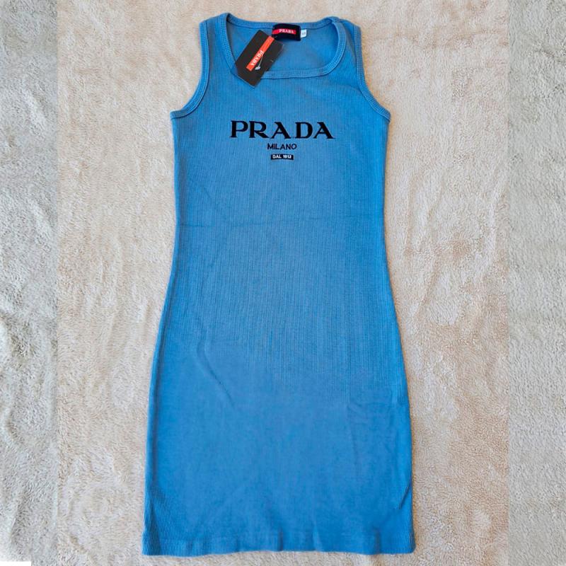 Vestido PRADA Gris Azul
