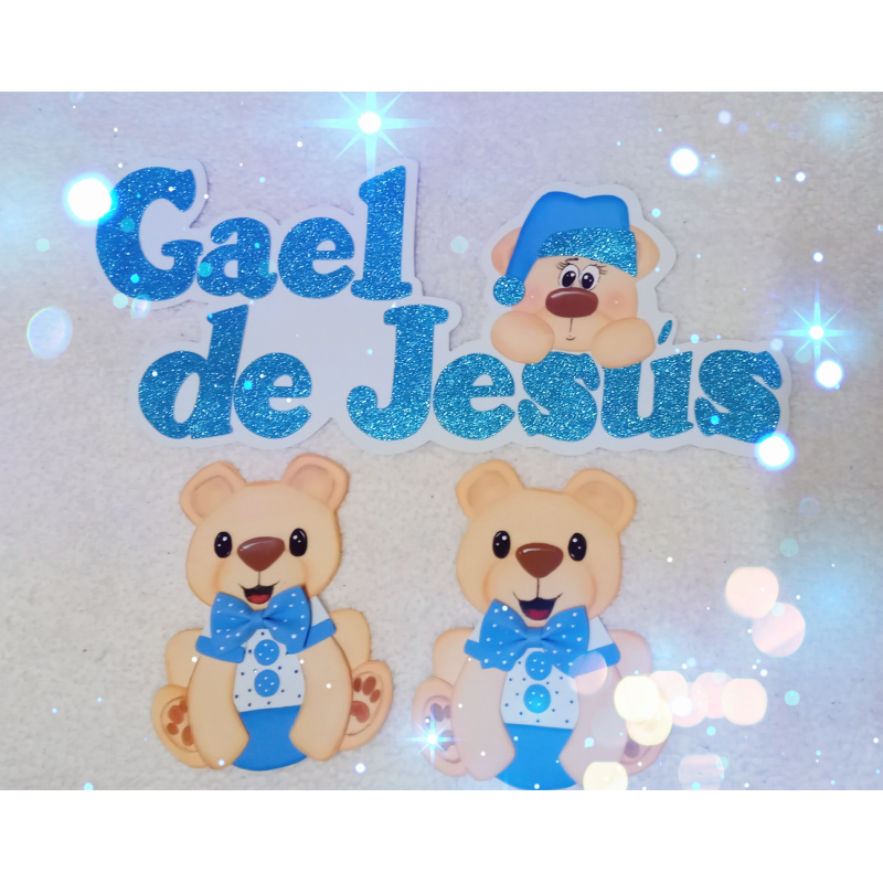 Nombre de Bebé decorado