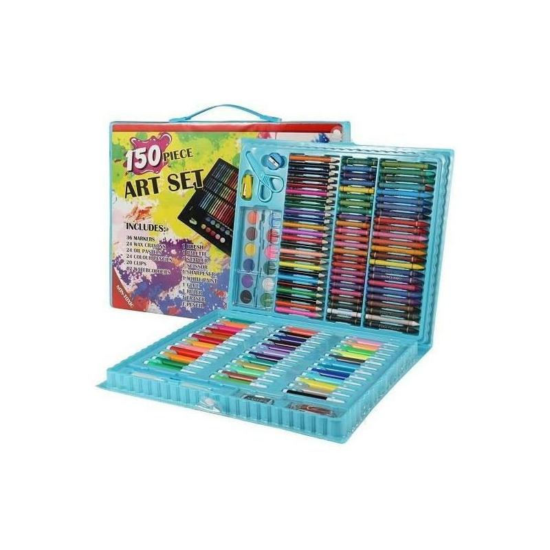 Kit de Dibujo Azul de 150 piezas