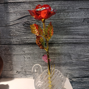 Flor artificial con luces
