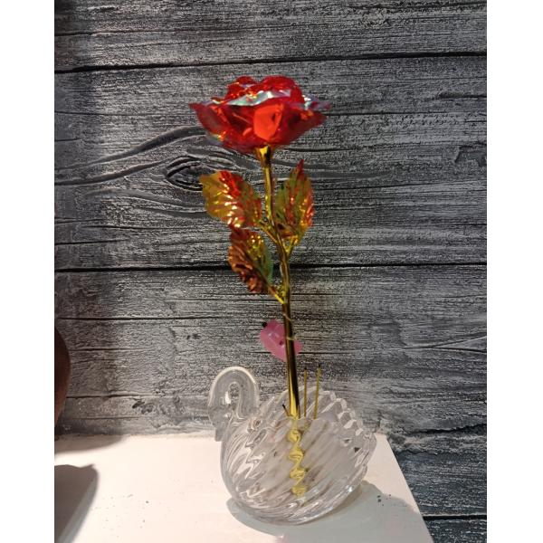 Flor artificial con luces