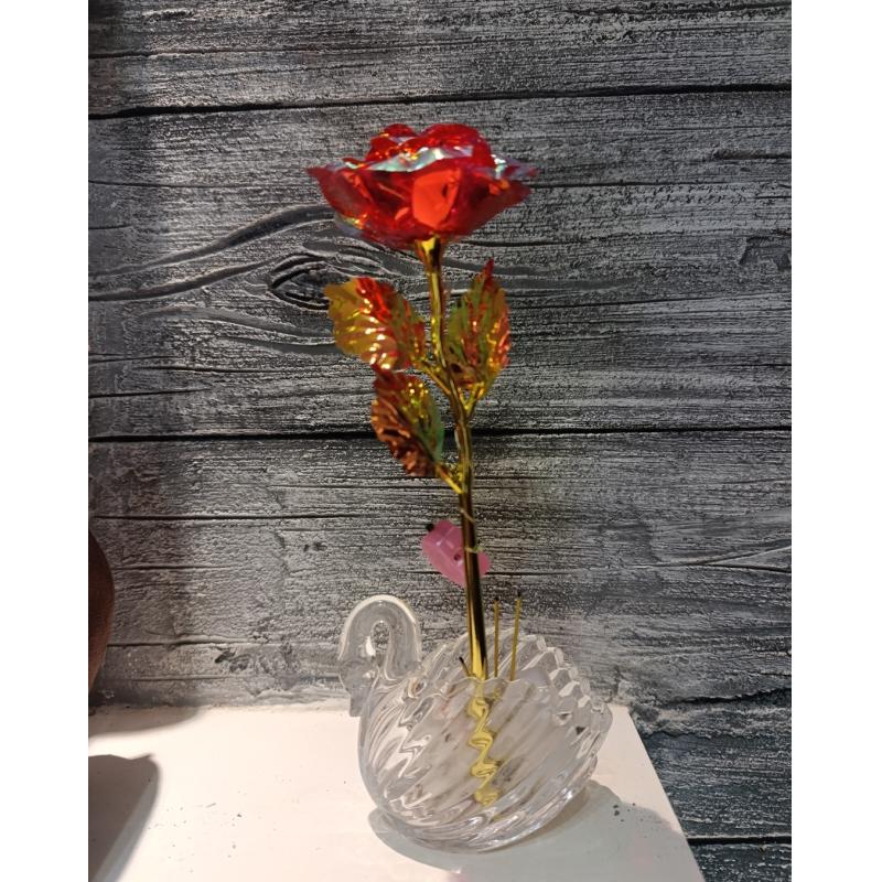 Flor artificial con luces