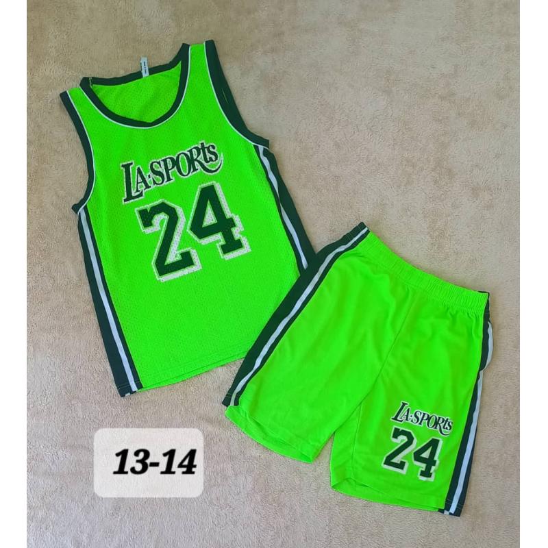 Conjunto Niño Verde Y Negro La-Sports