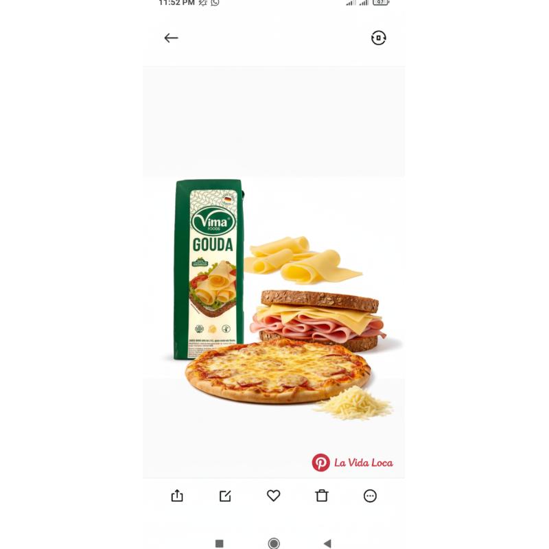 * Queso Gouda (kg)