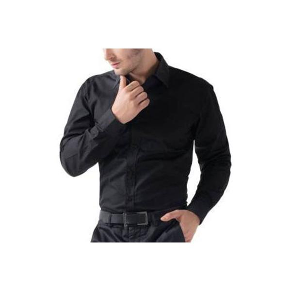 Camisa mangas largas negra talla XL