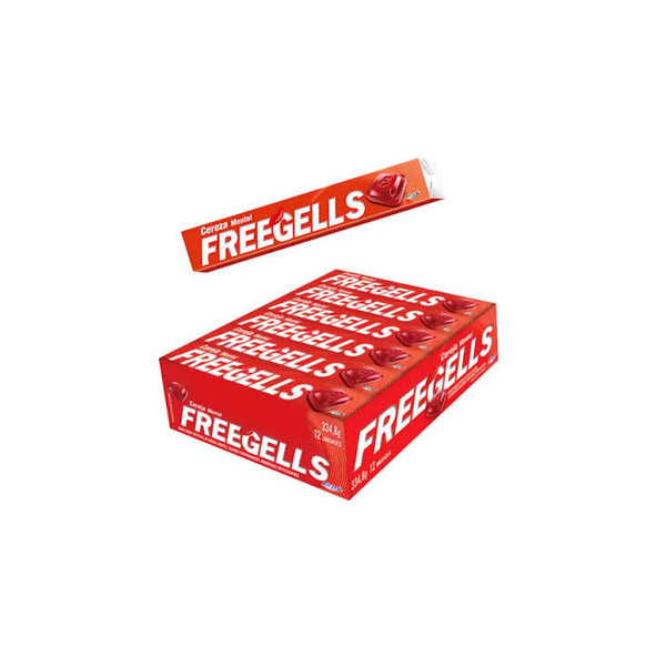 Freegells Menta Plus Cherry caja 12 unidades