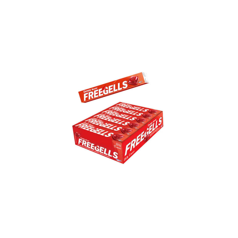Freegells Menta Plus Cherry caja 12 unidades