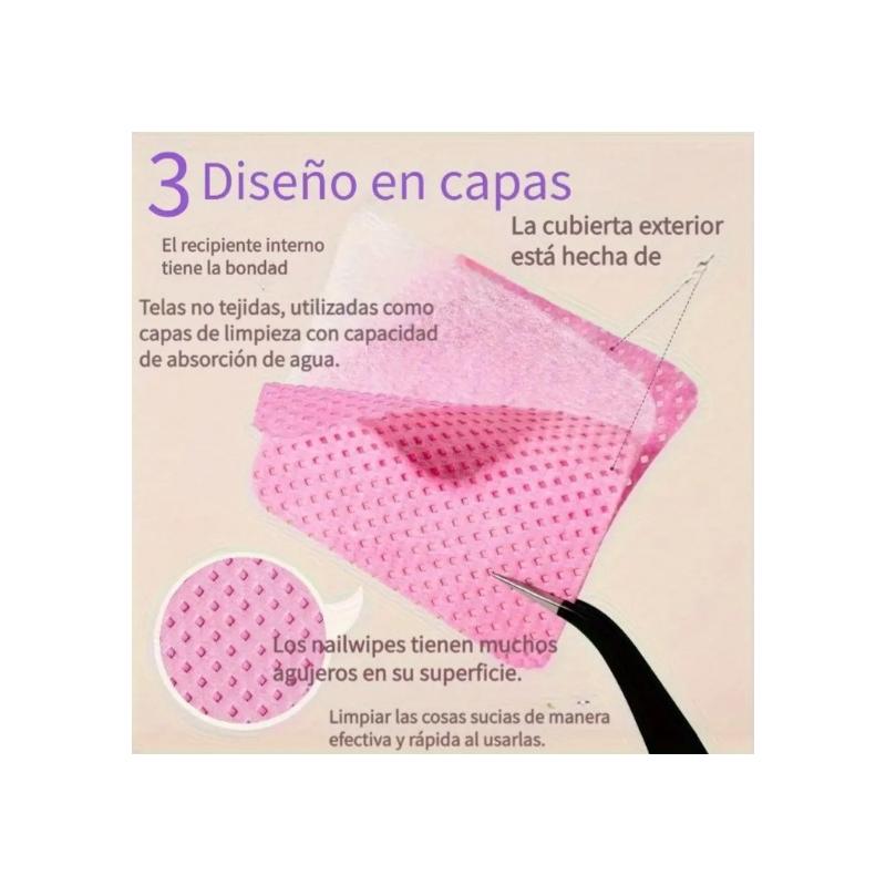 Toallita quita esmalte 
