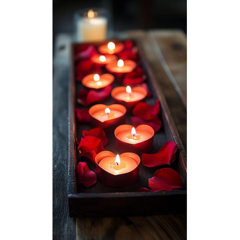 Velas de corazón 