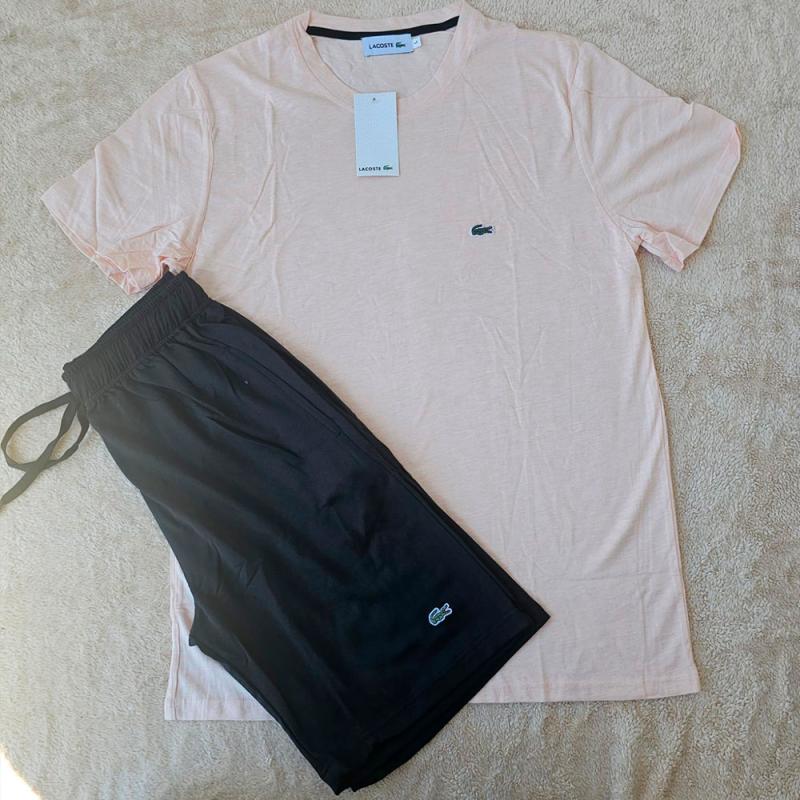 Conjunto Hombre Lacoste Salmón Claro