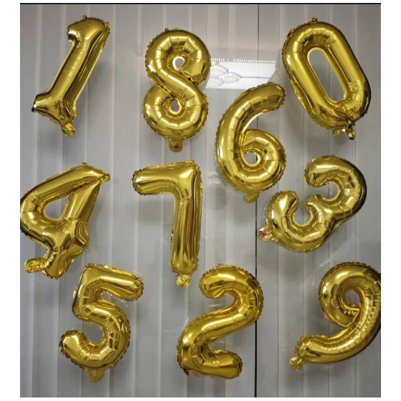 Globos de números 
